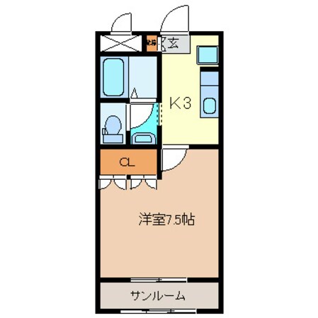 パーソナル桑の花の物件間取画像